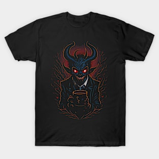 Demon with tea T-Shirt